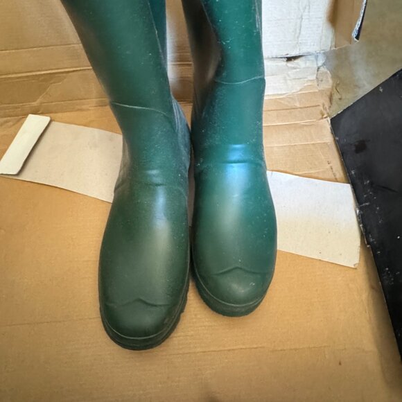 SCOTLAND Wellie Hunter Rain Boot Original Classic Tall Green 7 8 39 Wellington - Picture 11 of 13